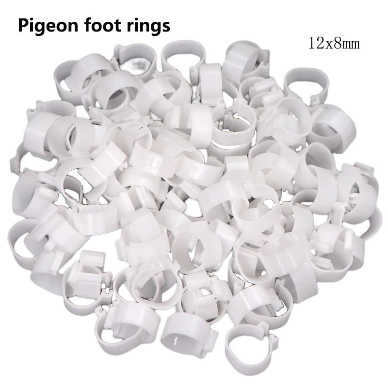 25/100P Chicken Foot Rings Adjustable Poultry Leg Digital Label Buckles Rings 6 Colors Plastic Chick Duck Goose Farm Equipment