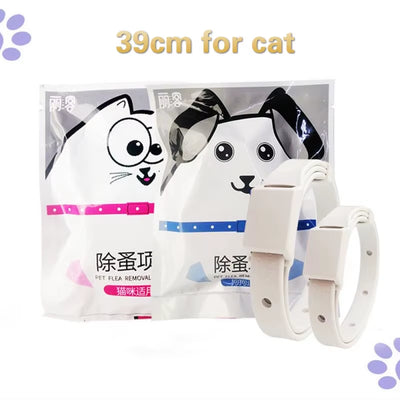 Pet Flea Collar Cat Dog Mosquito Repellent Insect Collar Pet in Vitro Deworming S/M Size Flea Collar